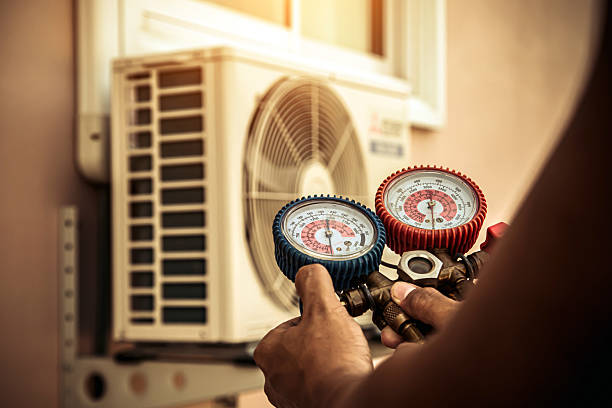 Professional Air Conditioning Service technician working in Avon, CO